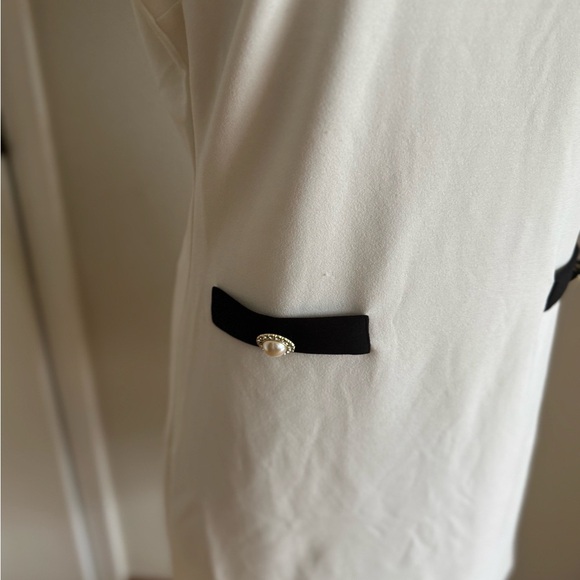 Alexa Admor Black White Contrast Collar Dress | Audrey Hepburn Style | Size M - Picture 4 of 9